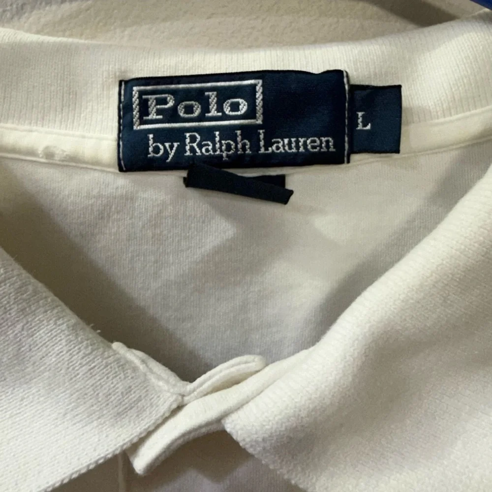 EUC Polo by Ralph Lauren Polo Shirt, Size Large, White - Picture 3 of 5